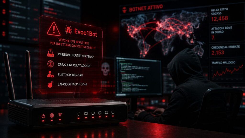 Evooo1Bot trasforma router in proxy SOCKS5 e nodi DDoS 2 evooo1bot router proxy socks5 ddos