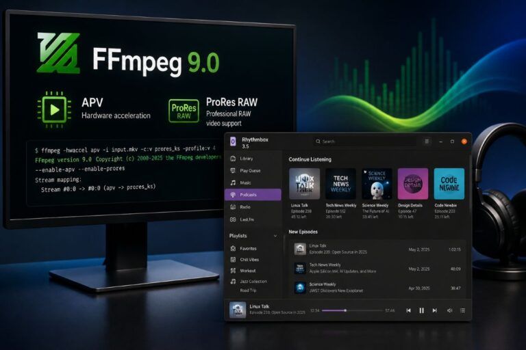 ffmpeg 9 rhythmbox 3 5 audio video linux