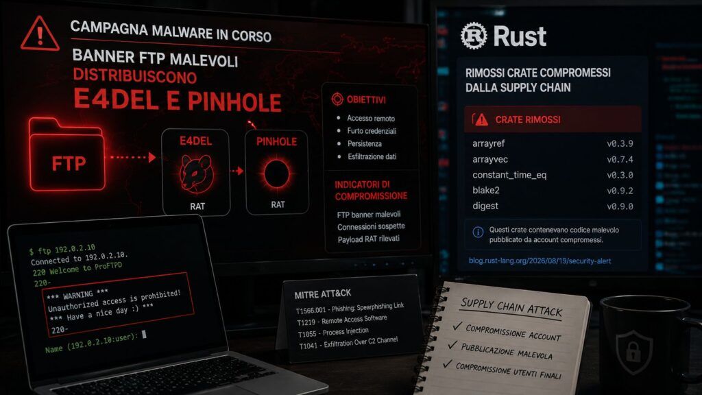 ftp e4del pinhole rust arrayref supply chain