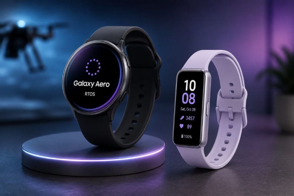 Galaxy Aero apre una nuova fascia wearable mentre Galaxy Fit 4 resta essenziale 2 galaxy aero rtos galaxy fit 4 render