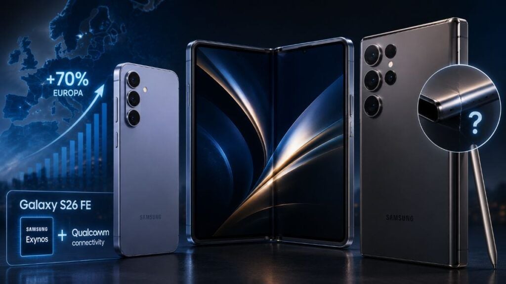Galaxy S26 FE combina Exynos e Qualcomm mentre Fold 8 domina in Europa 2 galaxy s26 fe exynos qualcomm fold 8 europa