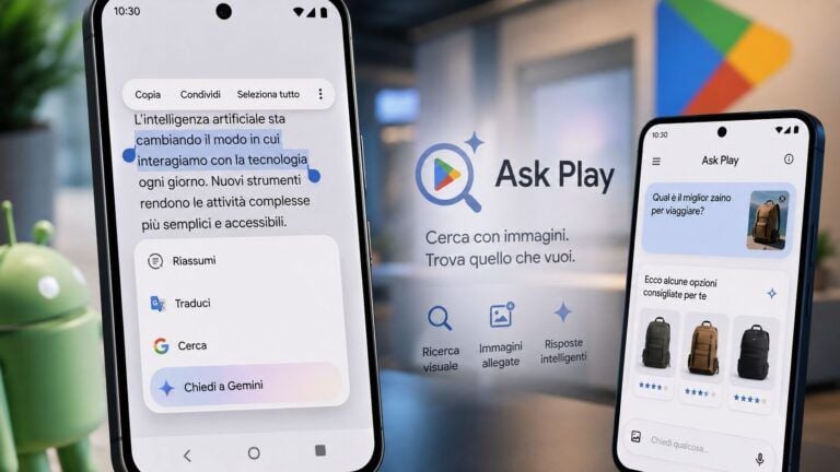 gemini android ask play ricerca immagini