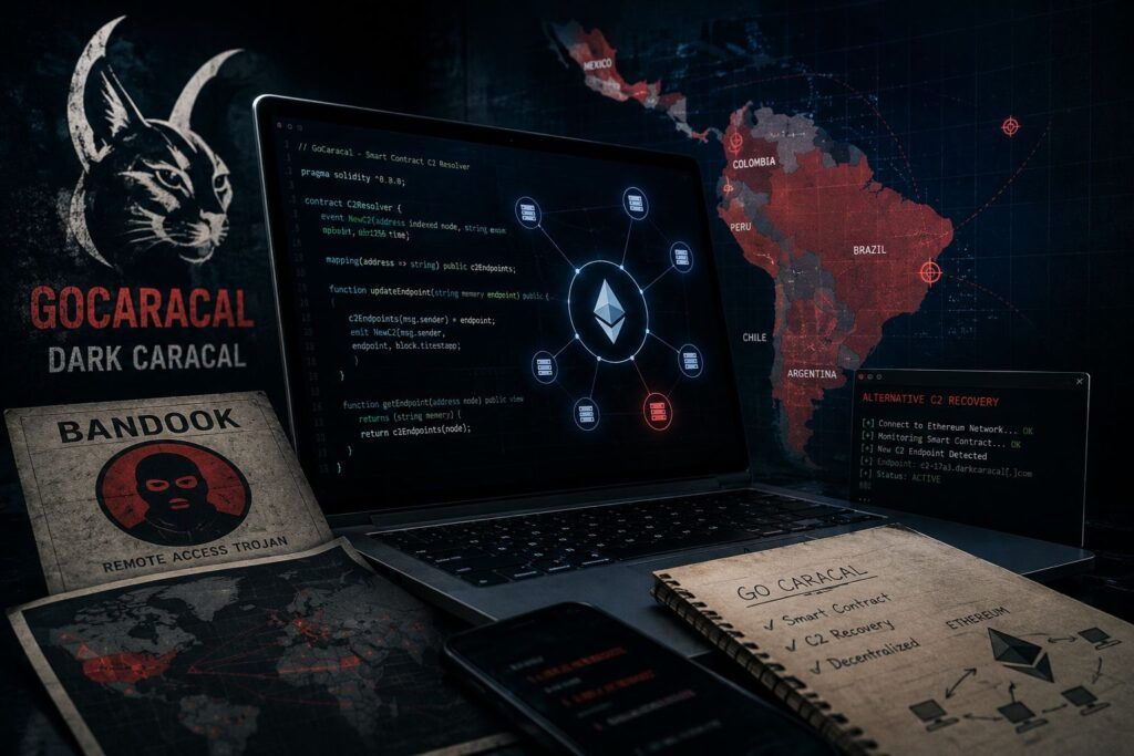 GoCaracal usa Ethereum come C2 di riserva: Dark Caracal rinnova il cyberspionaggio 2 gocaracal dark caracal ethereum c2