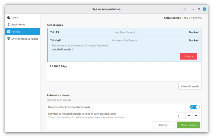 Linux Mint 22.3 porta Linux 7.0 nelle HWE ISO e cambia gestione dei kernel 4 image 188
