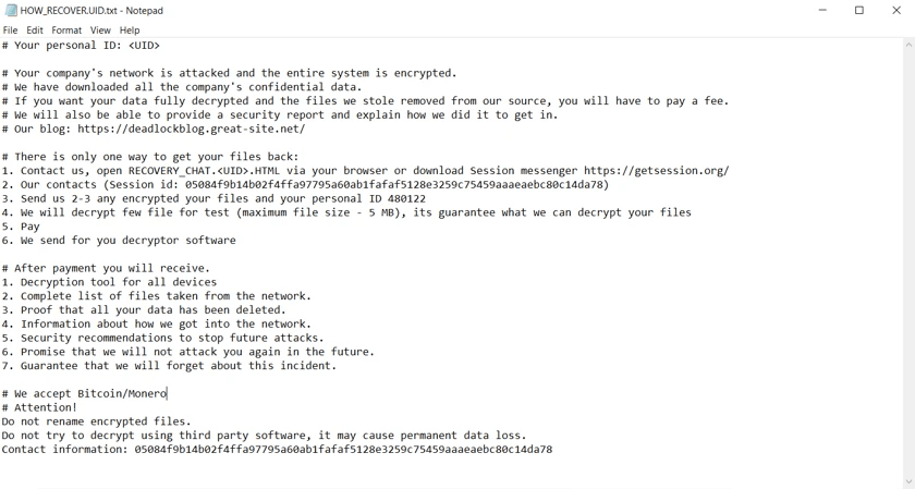 DeadLock ransomware usa Rust, Polygon e Session per resistere ai takedown 5 image 200
