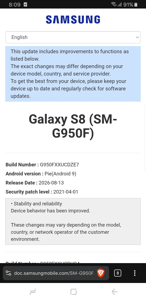 Samsung aggiorna Galaxy S8 e Note 8, mentre One UI Home corregge i bug sui Fold 8 4 image 449