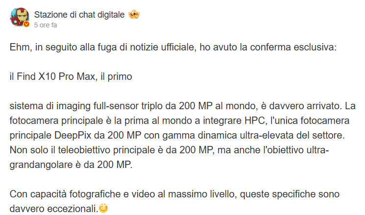 Oppo Find X10 Pro Max prepara tre sensori da 200 MP, Vivo X500 Pro Max punta sul display 2K 3 image 744