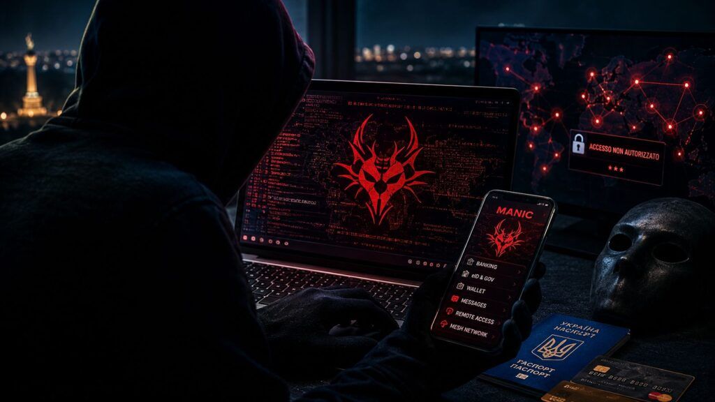 Manic unisce banking malware e spyware: Android diventa una rete di spionaggio mesh 2 manic android banking malware spyware mesh copertina