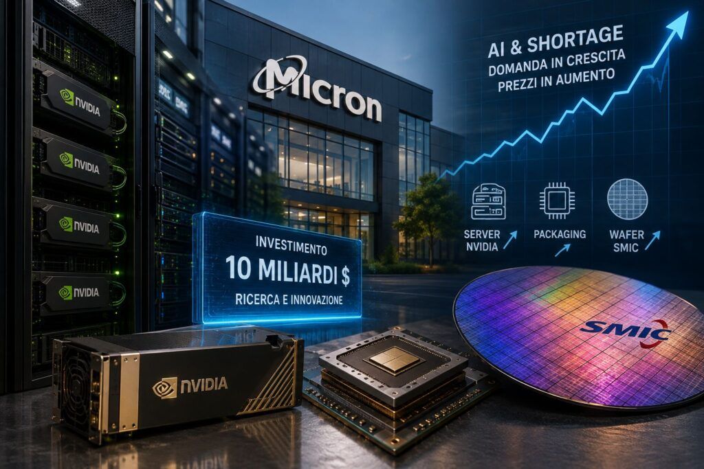 Micron investe 10 miliardi, Nvidia prepara rincari mentre LG e SMIC inseguono l'AI 2 memorie ai micron nvidia lg smic prezzi