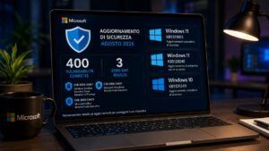 Patch Tuesday agosto 2026 corregge 400 falle e tre zero-day su Windows 7 Patch Tuesday agosto 2026 corregge 400 falle e tre zero-day su Windows