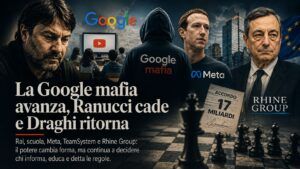 La Google mafia avanza, Ranucci cade e Draghi ritorna - NEWSLETTER 3 La Google mafia avanza, Ranucci cade e Draghi ritorna – NEWSLETTER
