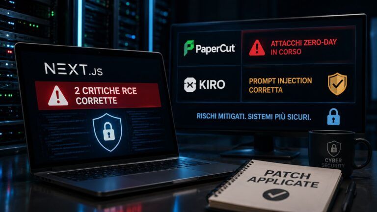 nextjs rce papercut zero day kiro prompt injection