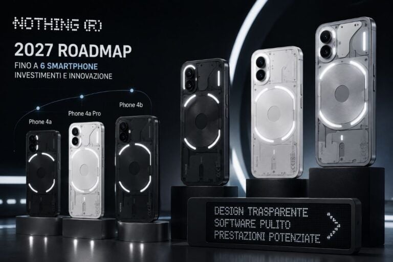 nothing smartphone 2027 sei modelli