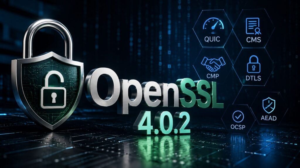 OpenSSL 4.0.2 chiude 11 falle tra QUIC, CMS, CMP e autenticazione AEAD 2 openssl 4 0 2