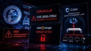CISA segnala Oracle mentre miniOrange e Calix aprono nuove falle senza autenticazione 9 CISA segnala Oracle mentre miniOrange e Calix aprono nuove falle senza autenticazione