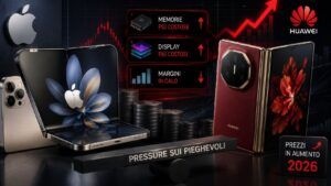 Pieghevoli Apple e Huawei sotto pressione: memorie e display comprimono i margini 1 Pieghevoli Apple e Huawei sotto pressione: memorie e display comprimono i margini