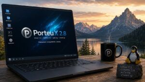 PorteuX 2.8 passa a Linux 7.2, COSMIC 1.6 e riscrive il filesystem union