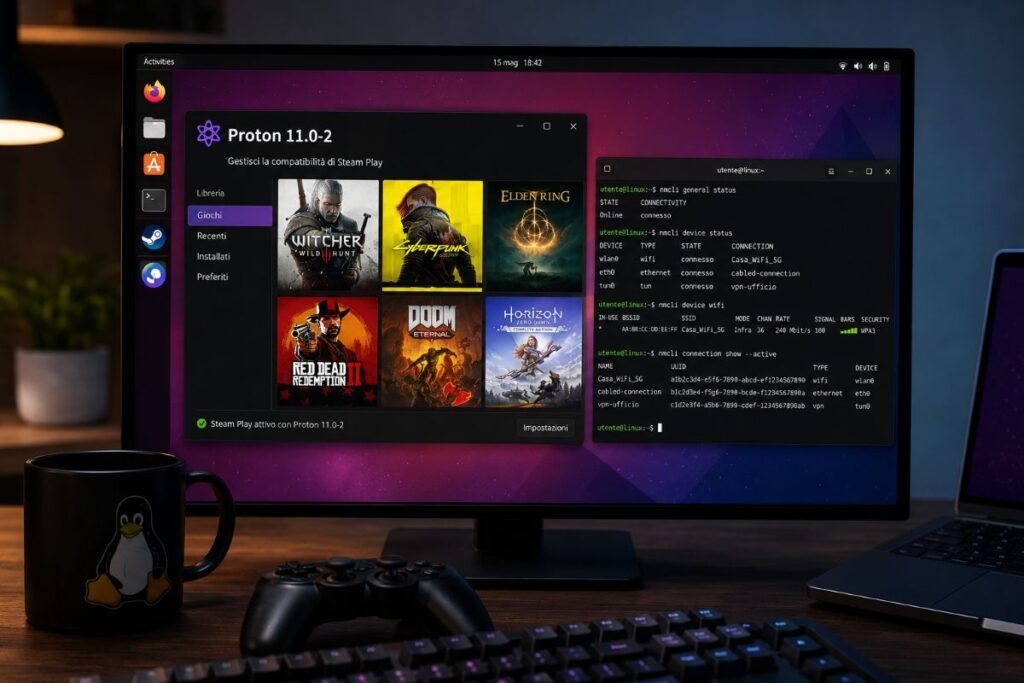 Proton 11.0-2 amplia i giochi, NetworkManager 1.58.1 blinda le reti 2 proton 11 0 2 networkmanager 1 58 1 linux