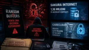 Ransom Busters truffa le vittime mentre Sakura e CareCloud espongono milioni di account