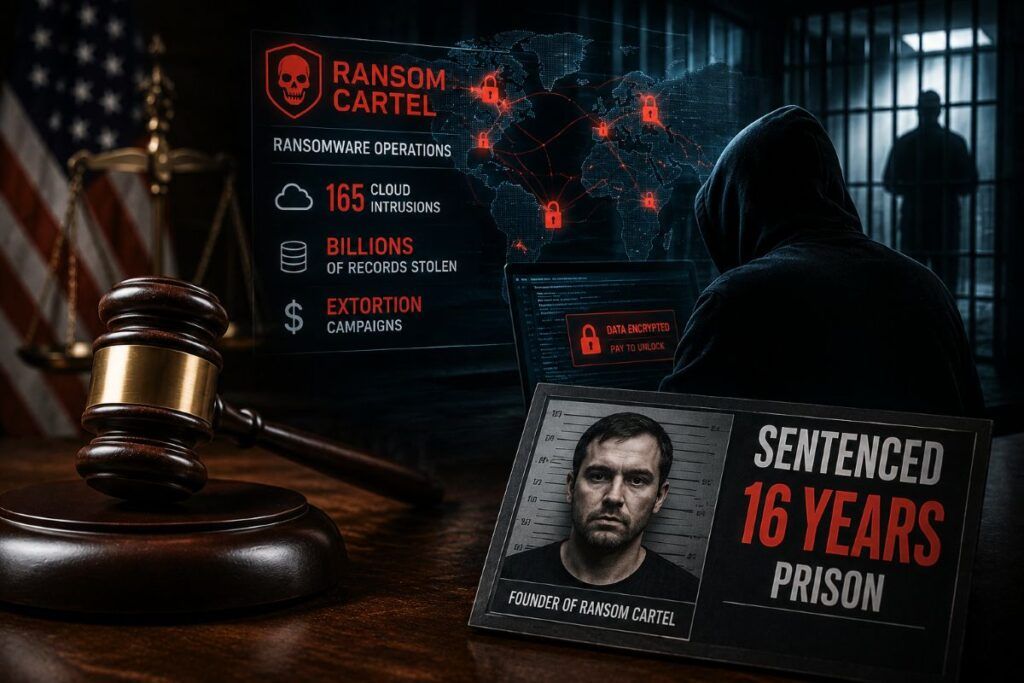 Ransom Cartel: 16 anni al fondatore, Moucka ammette 165 breach cloud 2 ransom cartel moucka breach cloud
