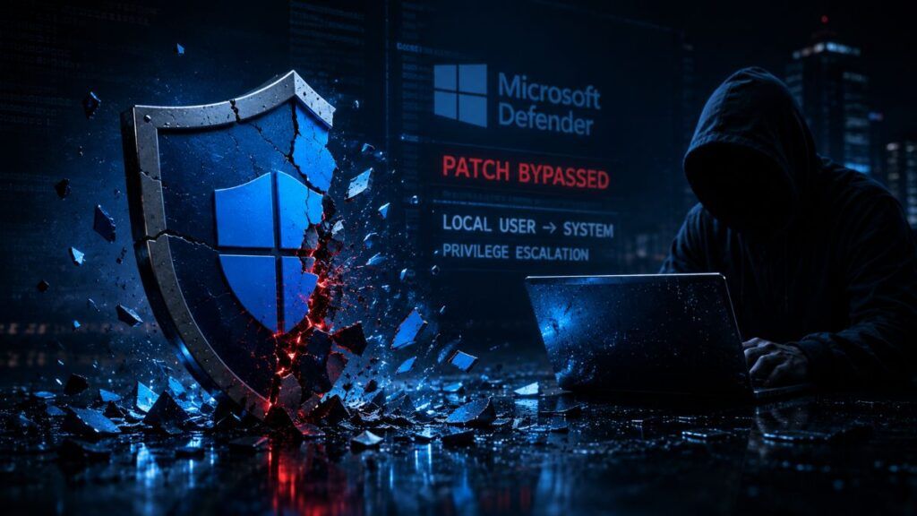 ShieldBreak aggira la patch RoguePlanet e riporta Defender a SYSTEM 2 shieldbreak defender cve 2026 50656