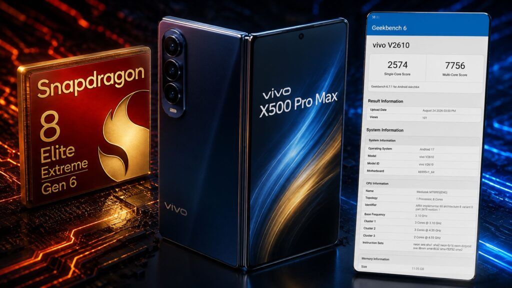 snapdragon 8 elite extreme gen 6 vivo x500 pro max