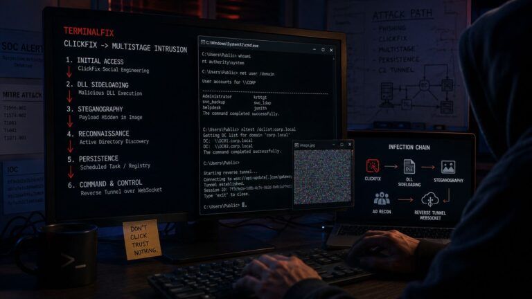 terminalfix clickfix reverse tunnel powershell