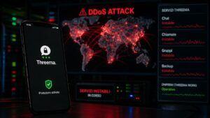 Threema colpita da DDoS su larga scala, servizi interrotti per ore 7 Threema colpita da DDoS su larga scala, servizi interrotti per ore