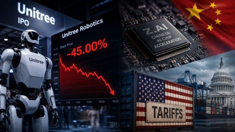 unitree crollo ipo cina robot ai chip