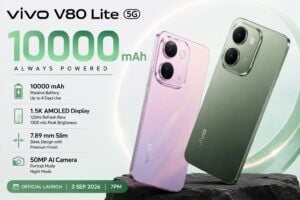 Vivo V80 Lite debutta il 3 settembre con batteria da 10.000 mAh