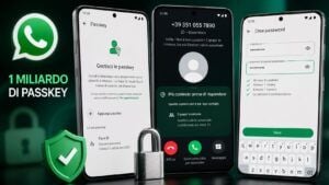 WhatsApp supera un miliardo di passkey e rafforza la difesa contro takeover e truffe