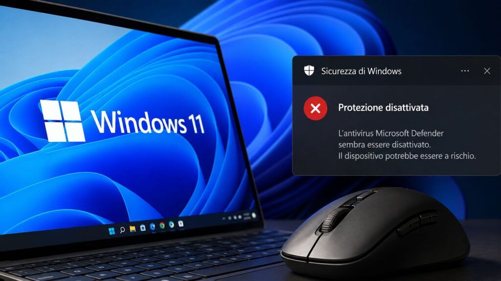 Windows 11 KB5120998 resetta il mouse e Defender mostra falsi avvisi di spegnimento 2 windows 11 kb5120998 mouse defender avvisi