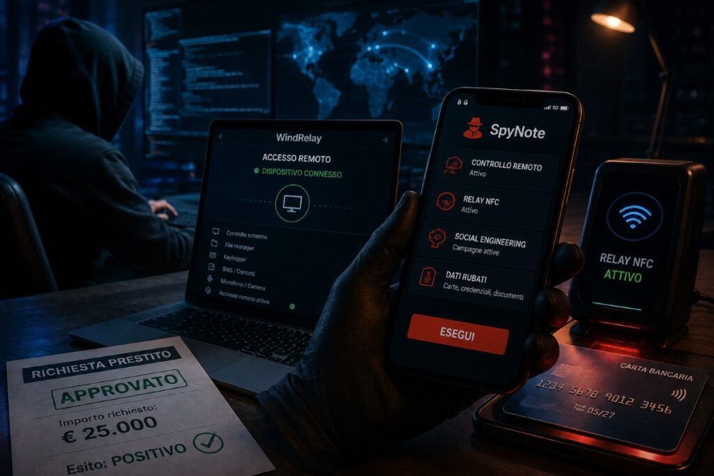 windrelay spynote android frodi nfc