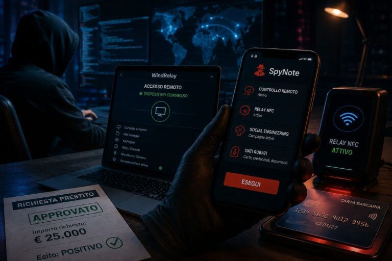 windrelay spynote android frodi nfc