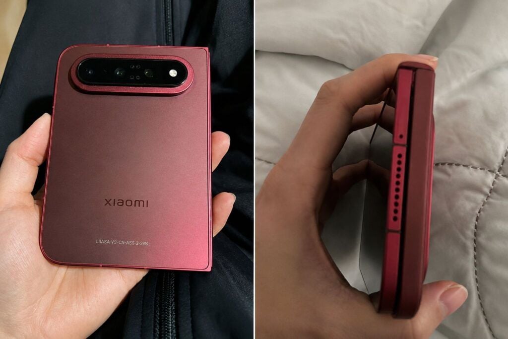 Xiaomi 18 Fold appare dal vivo: design largo e tre fotocamere posteriori 2 xiaomi 18 fold design