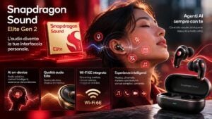Snapdragon Sound Elite Gen 2 porta l’AI negli auricolari senza passare dallo smartphone 7 Snapdragon Sound Elite Gen 2 porta l’AI negli auricolari senza passare dallo smartphone