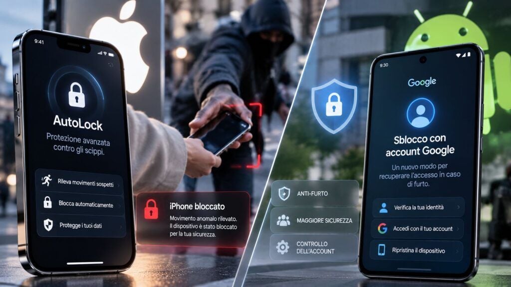 Apple e Google ripensano l'anti-furto: iPhone rileva lo scippo e Android prepara il recupero 2 apple autolock android sblocco account google