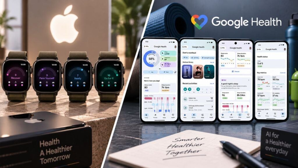 Apple Health sfida Google Health: due strategie AI per trasformare i dati in consigli 2 apple health vs google health ai coach