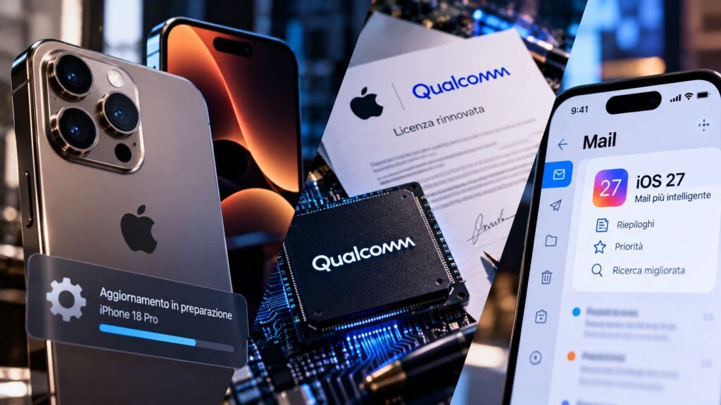 apple iphone 18 pro ios 27 qualcomm modem mail