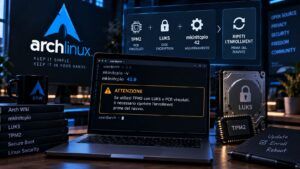 Arch Linux: mkinitcpio 42 richiede intervento manuale con TPM2 e LUKS