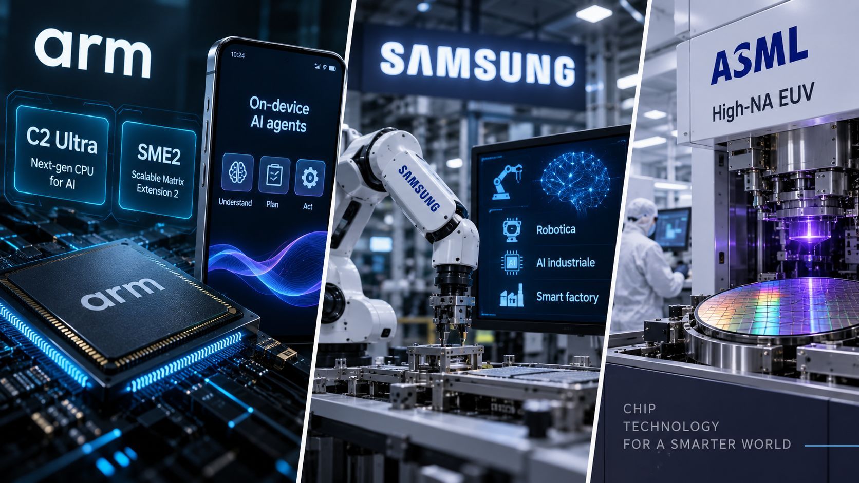Arm C2 Ultra spinge l’AI agentica, Samsung prepara fabbriche robotiche e High-NA EUV 4 Arm C2 Ultra spinge l’AI agentica, Samsung prepara fabbriche robotiche e High-NA EUV