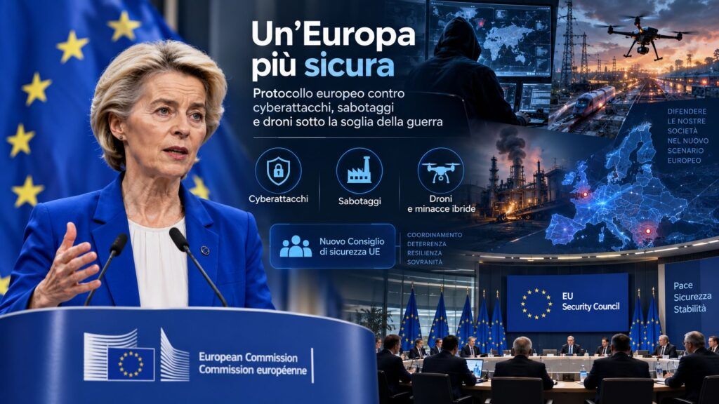 Von der Leyen vuole un “Article 4” europeo: cyber, droni e sabotaggi diventano sicurezza comune 2 article 4 europeo cyber droni sabotaggi von der leyen