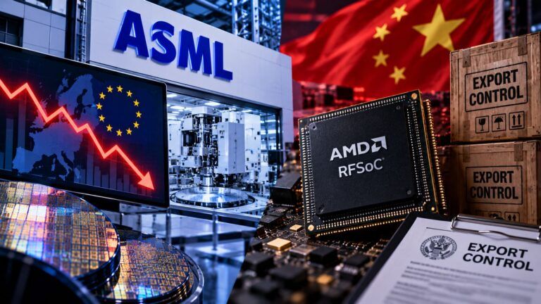 asml europa zero vendite amd rfsoc cina export control