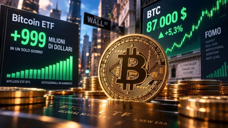 bitcoin 87000 etf 999 milioni fomo