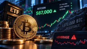 Bitcoin torna a 87.000 dollari: ETF, short squeeze e altcoin riaccendono il mercato 4 Bitcoin torna a 87.000 dollari: ETF, short squeeze e altcoin riaccendono il mercato