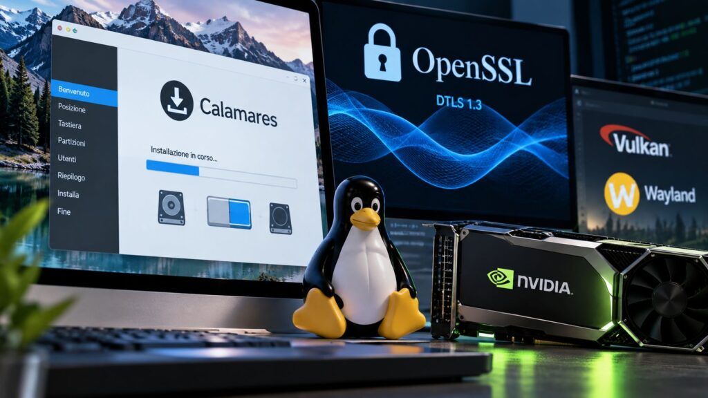 Calamares 3.4.3, OpenSSL 4.1 e NVIDIA 615 aggiornano lo stack Linux 2 calamares 3 4 3 openssl 4 1 nvidia 615