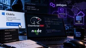 ChainScript RAT usa ClickFix e Polygon: il C2 cambia senza modificare il malware 3 ChainScript RAT usa ClickFix e Polygon: il C2 cambia senza modificare il malware