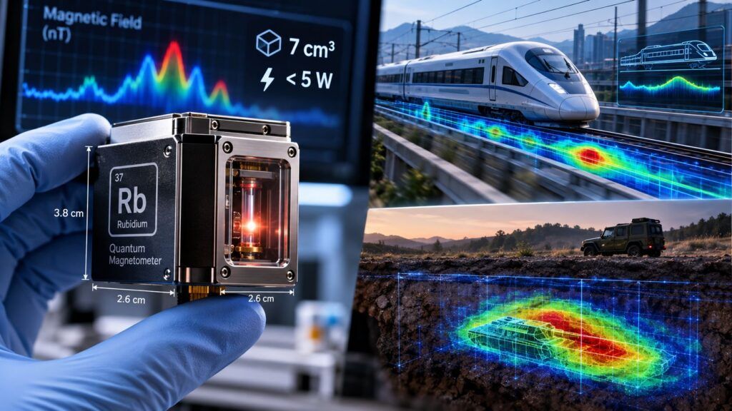 Cina, magnetometro quantistico da 7 cm³ rileva bersagli nascosti con meno di 5 W 2 cina magnetometro quantistico sottomarini sensore