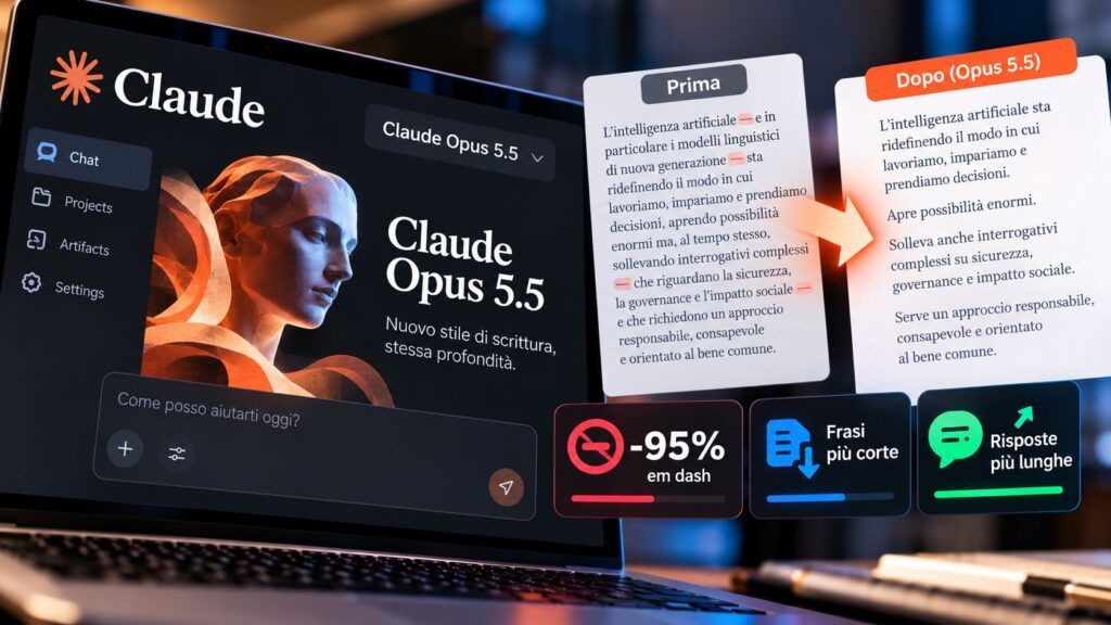 Claude Opus 5.5 scrive meno da AI, ma diventa più prolisso 2 claude opus 5 5 stile scrittura ai