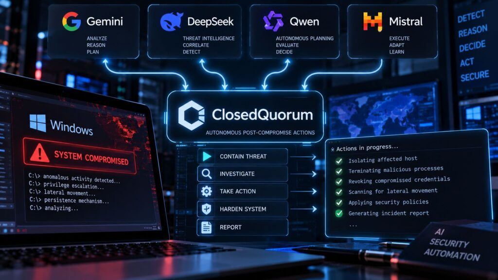 ClosedQuorum delega il post-compromissione all’AI: quattro modelli votano le azioni del malware 2 closedquorum malware ai windows c2 autonomo